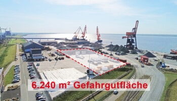 Gefahrgutfläche des Brunsbütteler Elbehafens
